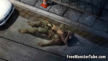 Невероятных размеров член